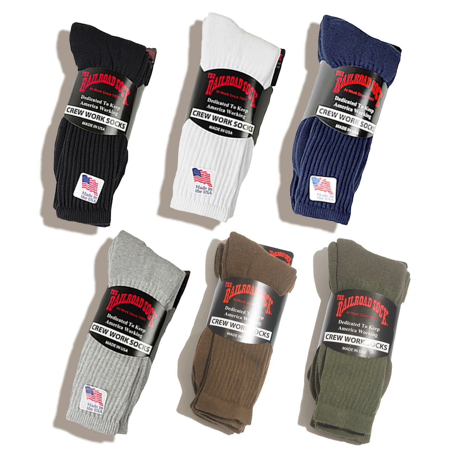 レイルロードソック クルーソックス 商品全体画像