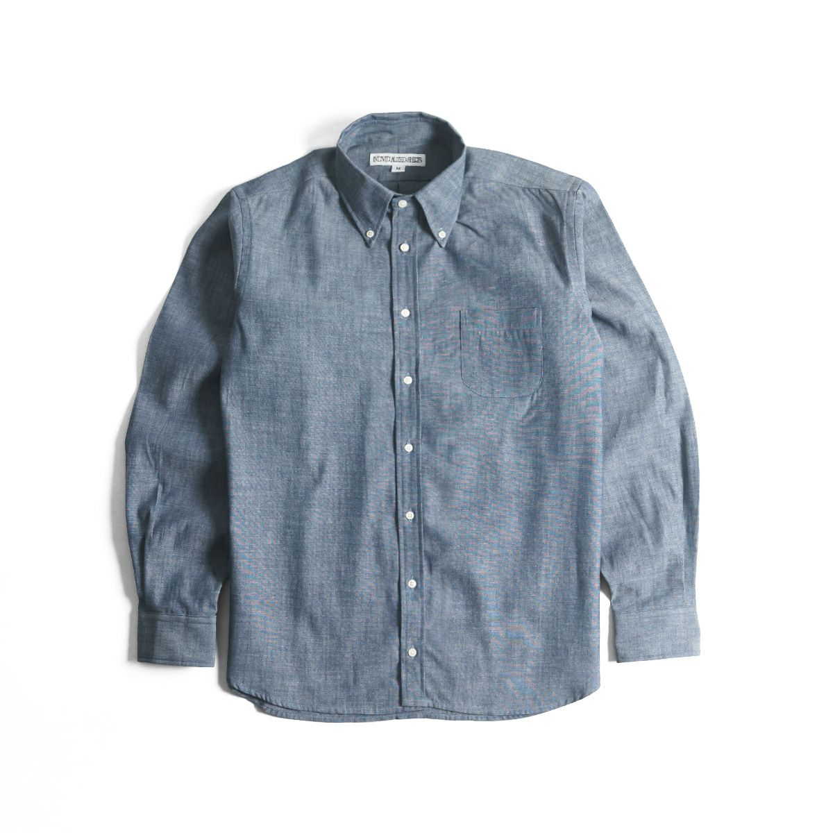 インディビジュアライズドシャツ INDIVIDUALIZED SHIRTS シャンブレー長袖ボタンダウンシャツ
