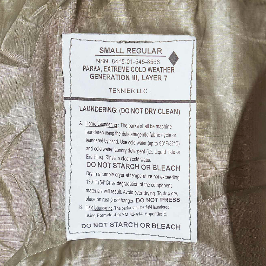 Tennier ミルスペックタグ