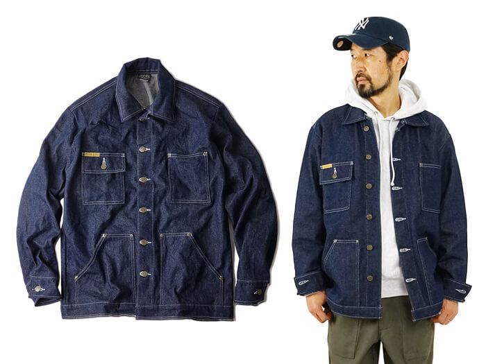 プリズンブルース PRISON BLUES ワークエプロン リンスドブルー 別注レッドフォックスステッチ アメリカ製 米国製 デニム