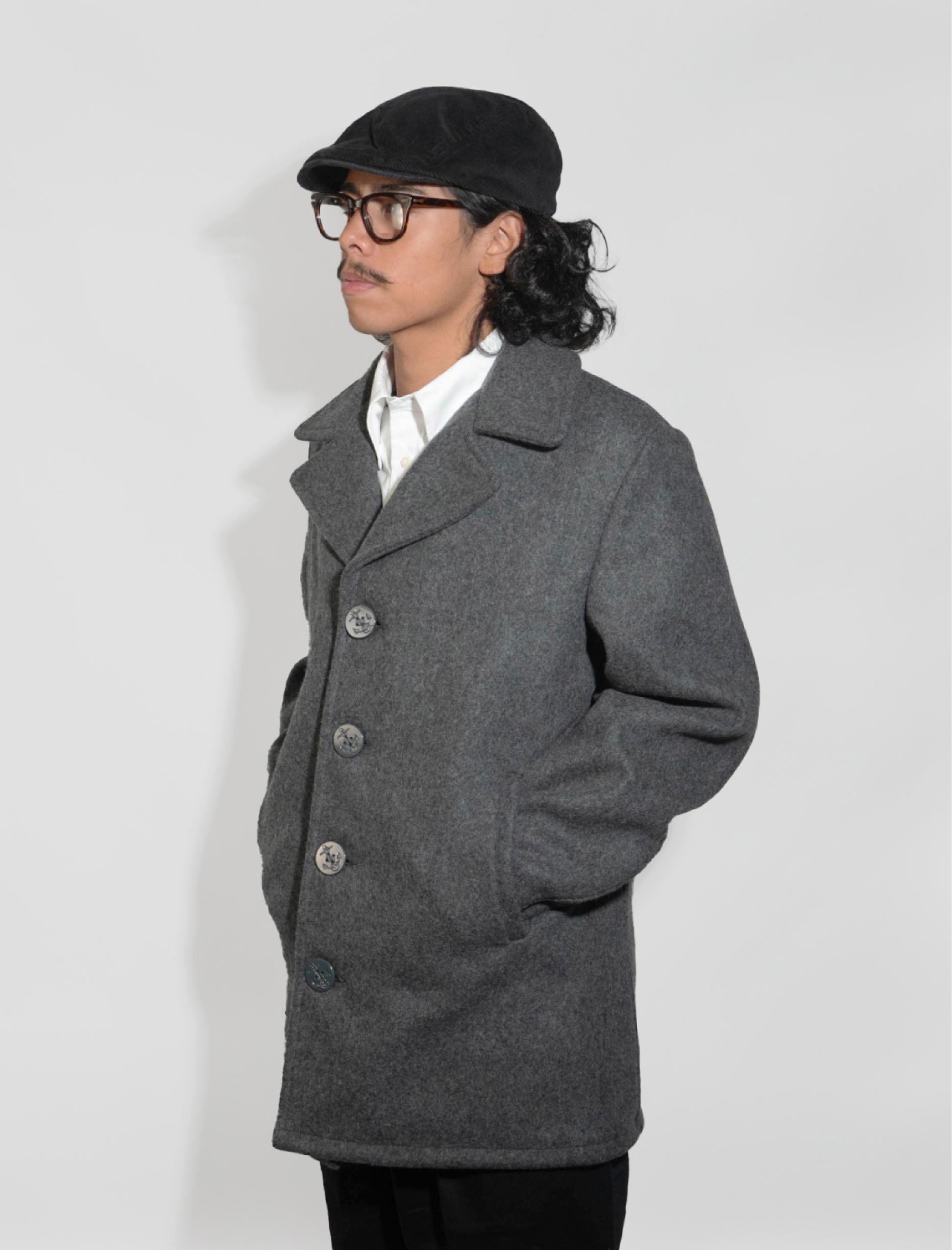 Schott 当店別注 ウールシングルピーコート