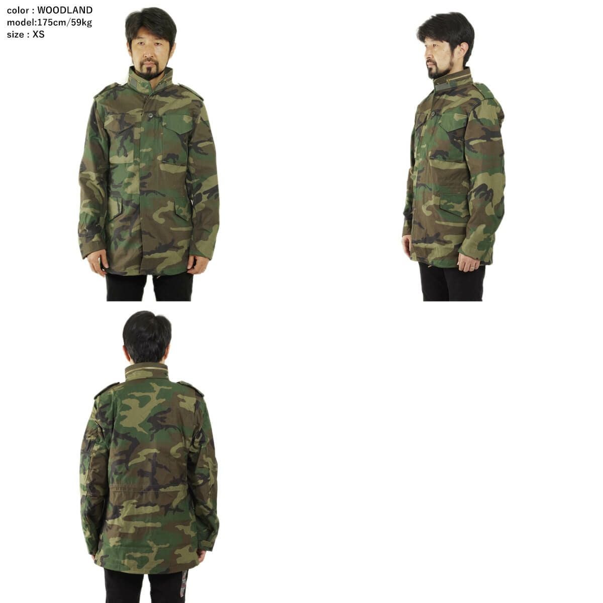 アルファインダストリーズALPHAM-65フィールドジャケット｜メンズレギュラーサイズM65FIELDJACKETINDUSTRIESM-51後継モデルミリタリーグリーンネイビーブラックカーキウッドランドカモ単色迷彩サイズXXS-XL