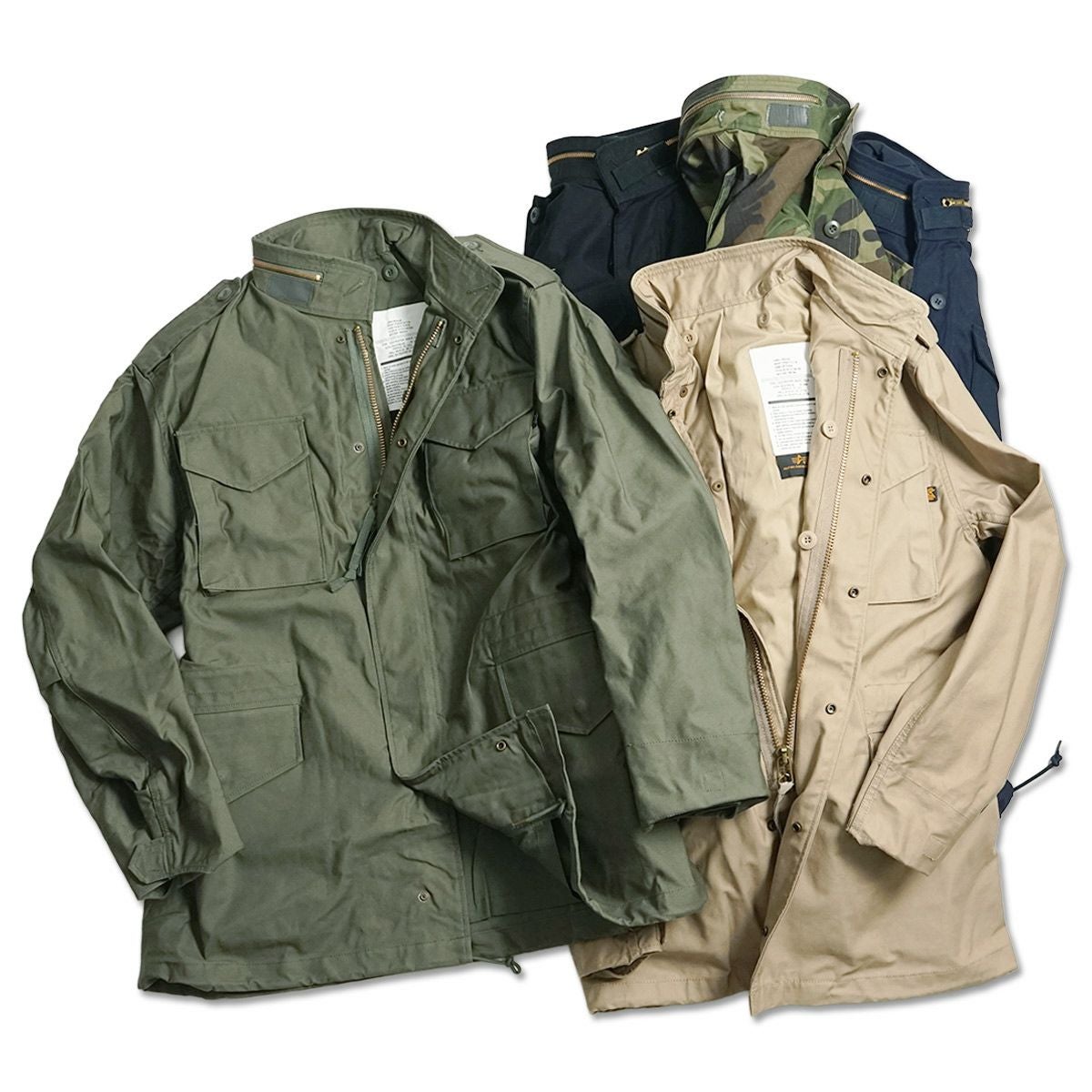 アルファインダストリーズALPHAM-65フィールドジャケット(M65FIELDJACKETINDUSTRIES)