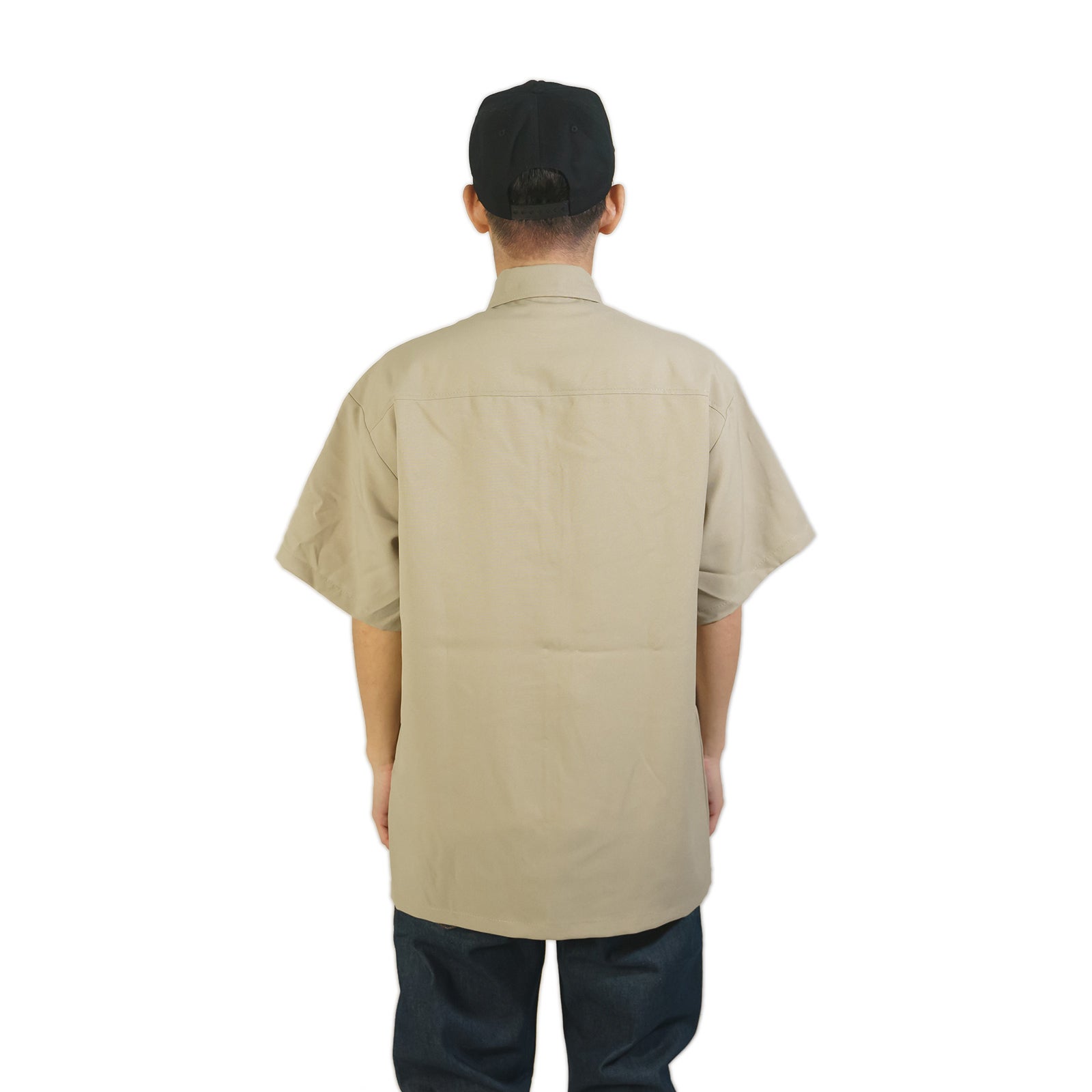 キャルトップCALTOP#1000PLAIN半袖サテンシャツ