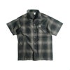 キャルトップCALTOP#2000オンブレチェック半袖フランネルシャツメンズS-XXXL米国製アメリカ製MADEINUSA