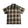 キャルトップCALTOP#2000オンブレチェック半袖フランネルシャツメンズS-XXXL米国製アメリカ製MADEINUSA