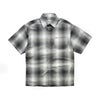 キャルトップCALTOP#2000オンブレチェック半袖フランネルシャツメンズS-XXXL米国製アメリカ製MADEINUSA