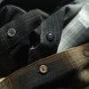 キャルトップCALTOP#2000オンブレチェック半袖フランネルシャツメンズS-XXXL米国製アメリカ製MADEINUSA