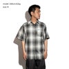 キャルトップCALTOP#2000オンブレチェック半袖フランネルシャツメンズS-XXXL米国製アメリカ製MADEINUSA