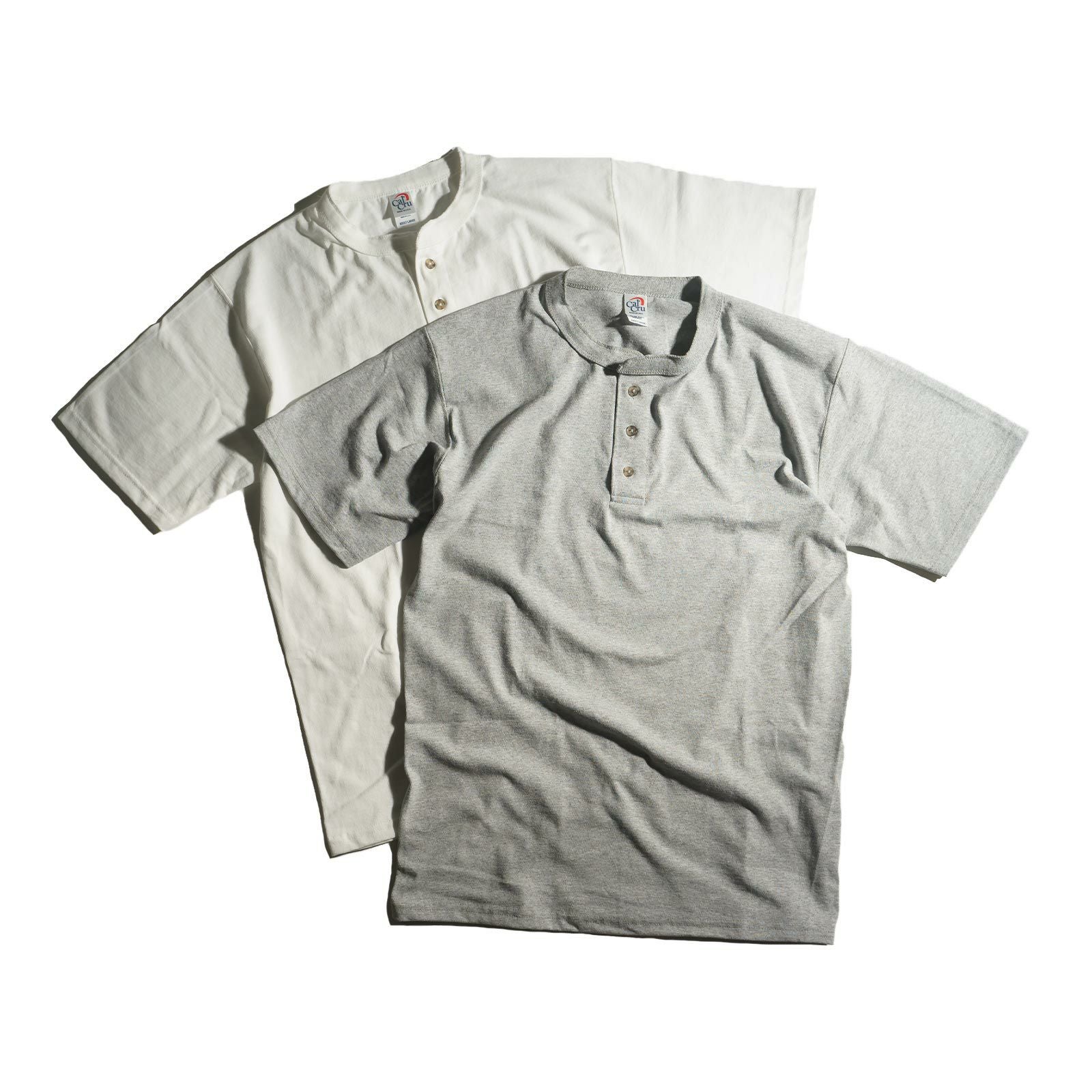 カルクルー Cal Cru 半袖ヘンリーネックTシャツ MADE IN USA | Jalana