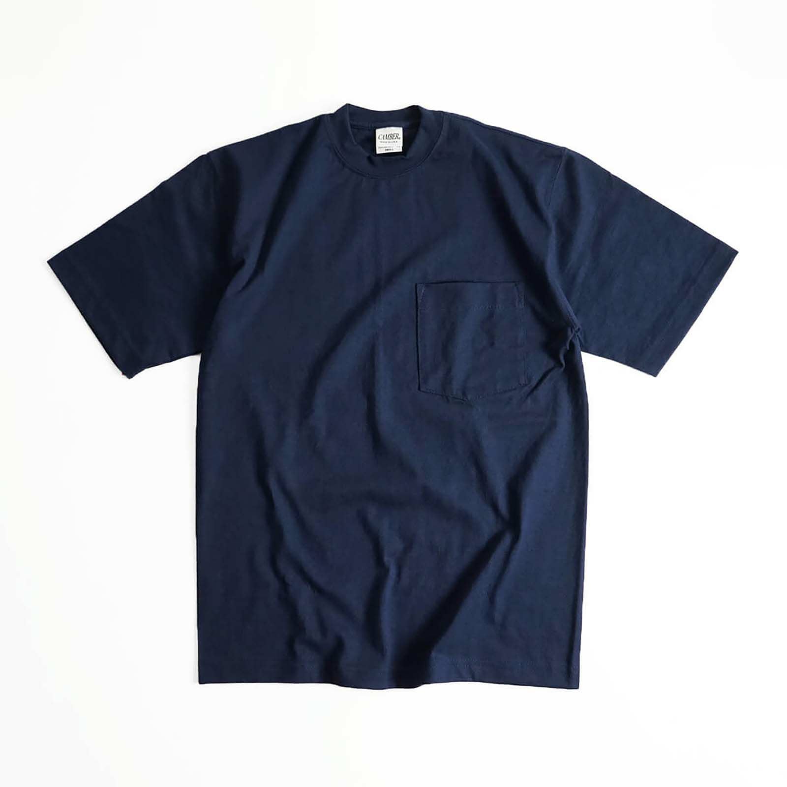 キャンバーCAMBER302マックスウェイト半袖ポケットTシャツ無地半袖厚手クルーネックMADEINUSA｜メンズアメリカ製米国製ポケTサイズSMLXL8オンス綿コットン100％BIGSIZE大きいサイズ