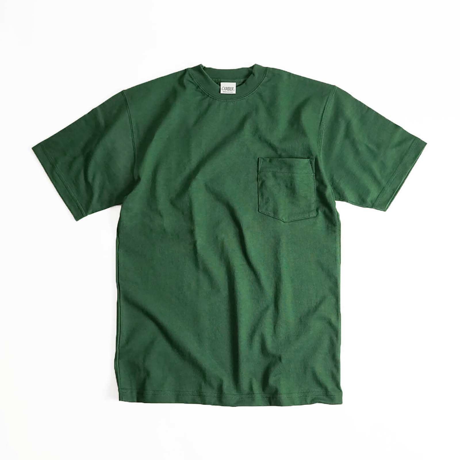 キャンバーCAMBER302マックスウェイト半袖ポケットTシャツBIGSIZEMADEINUSA(大きいサイズアメリカ製米国製無地ポケT）