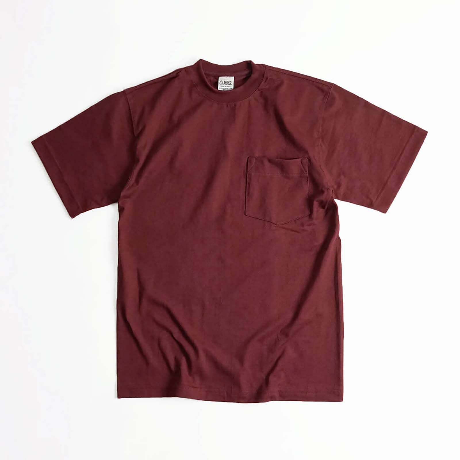 キャンバーCAMBER302マックスウェイト半袖ポケットTシャツBIGSIZEMADEINUSA(大きいサイズアメリカ製米国製無地ポケT）