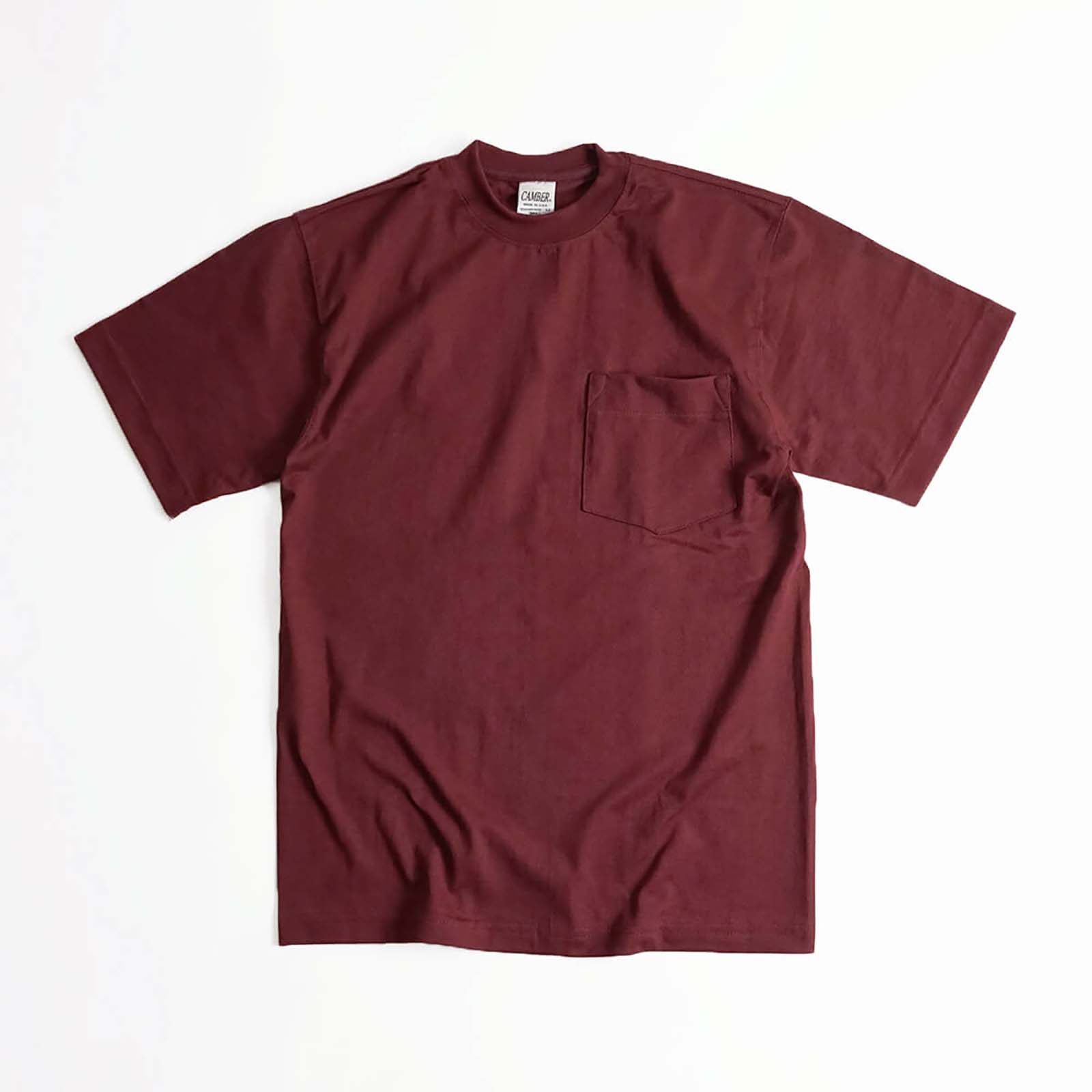 キャンバーCAMBER302マックスウェイト半袖ポケットTシャツ無地半袖厚手クルーネックMADEINUSA(アメリカ製米国製ポケT）