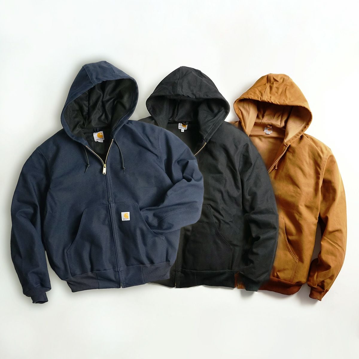 carhatt アクティブジャケット USA製 90s Carhartt Thermal Lined Active Jacket 紺 M カーハート