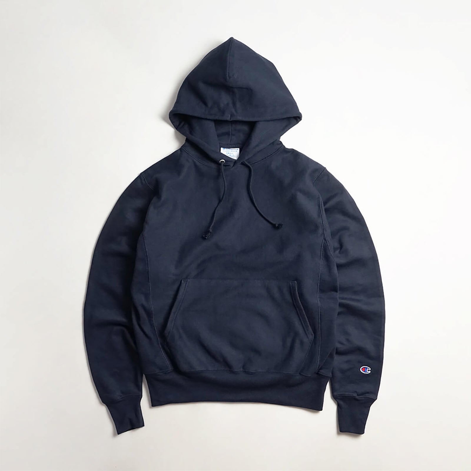 チャンピオンChampion#S101リバースウィーブプルオーバーフードスウェット単色青タグBIGSIZE