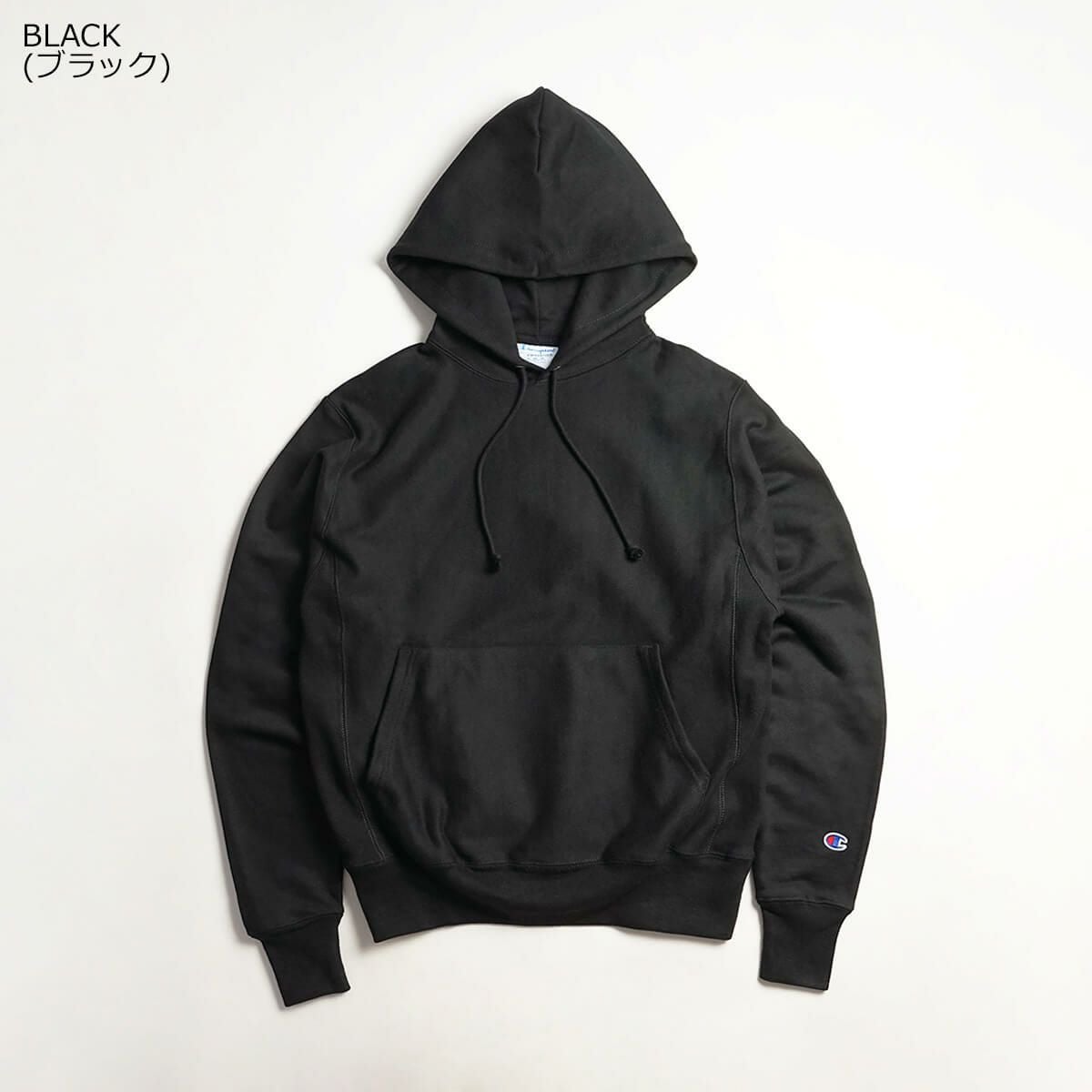 チャンピオンChampion#S101リバースウィーブプルオーバーフードスウェット単色青タグ｜REVERSEWEAVEP/OHOODメンズパーカースウェットスエットUSA流通モデル12オンスヘビーウエイト定番サイズSMLXLグレーブラック黒