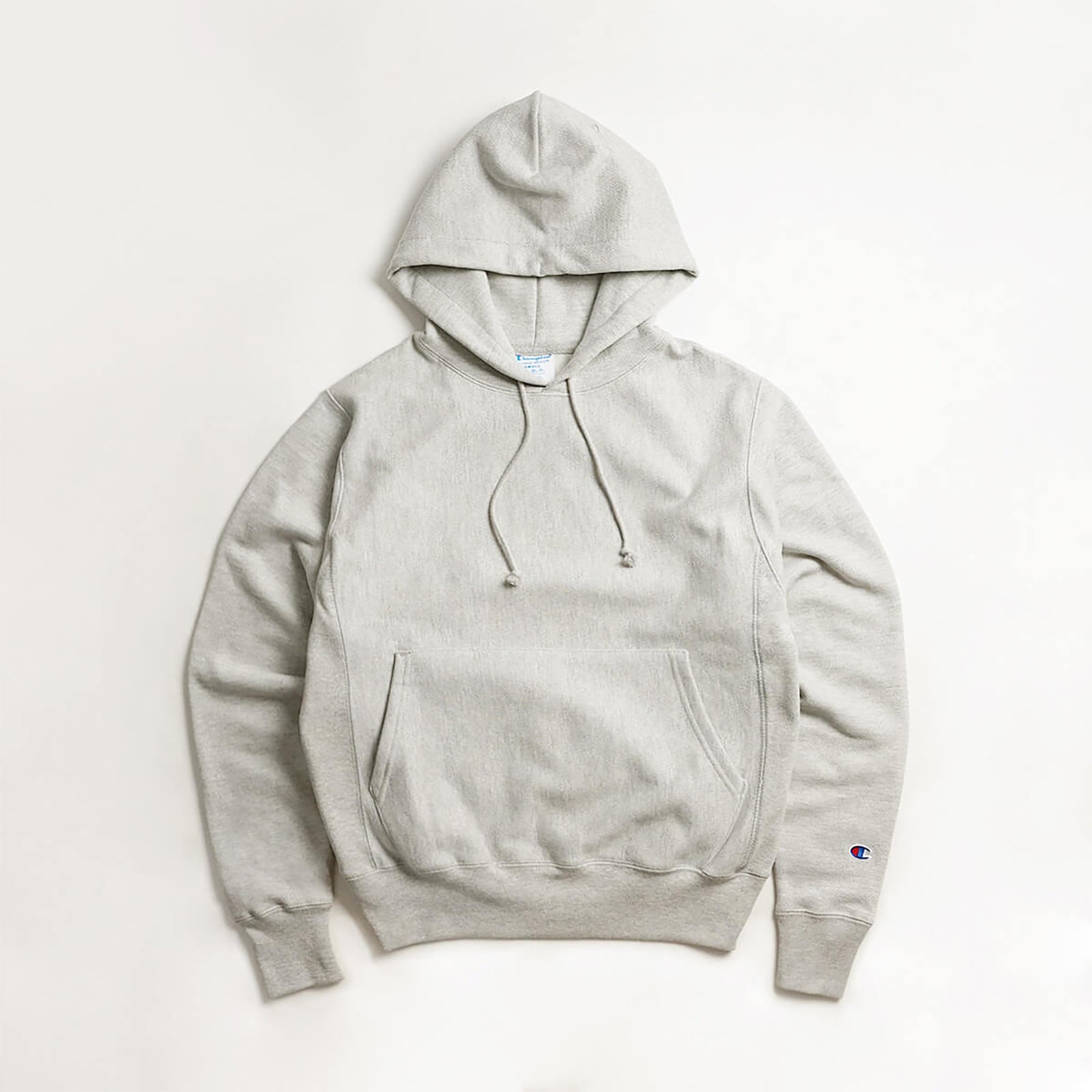 チャンピオンChampion#S101リバースウィーブプルオーバーフードスウェット単色青タグ