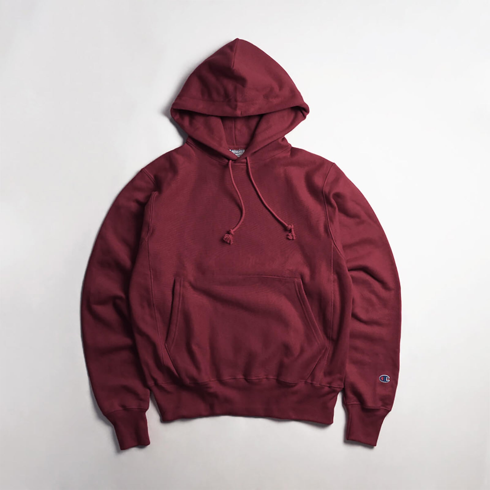 チャンピオンChampion#S101リバースウィーブプルオーバーフードスウェット単色青タグ