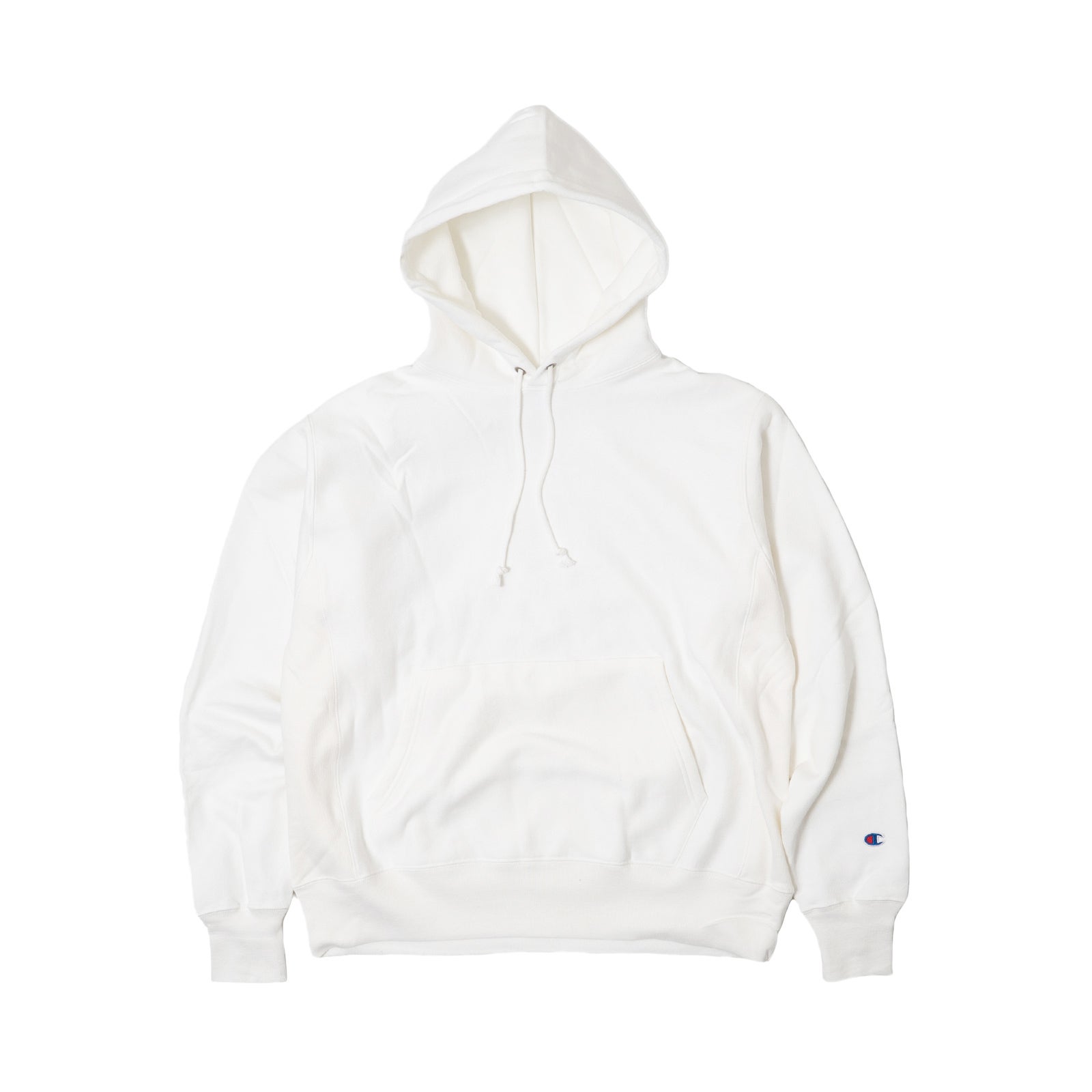 チャンピオンChampion#S101リバースウィーブプルオーバーフードスウェット単色青タグ