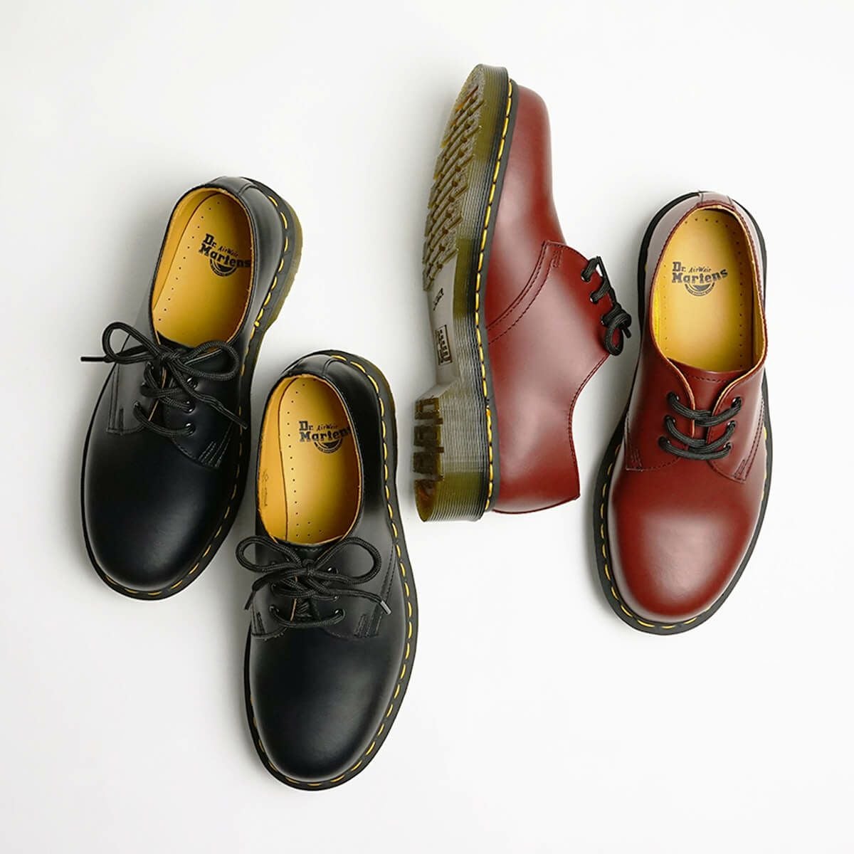【A313】3ホールシューズ ドクターマーチン 146159 UK8 Dr.Martens 1461 3EYE SHOE ドクターマーチン 3ホール BLACK SMOOTH