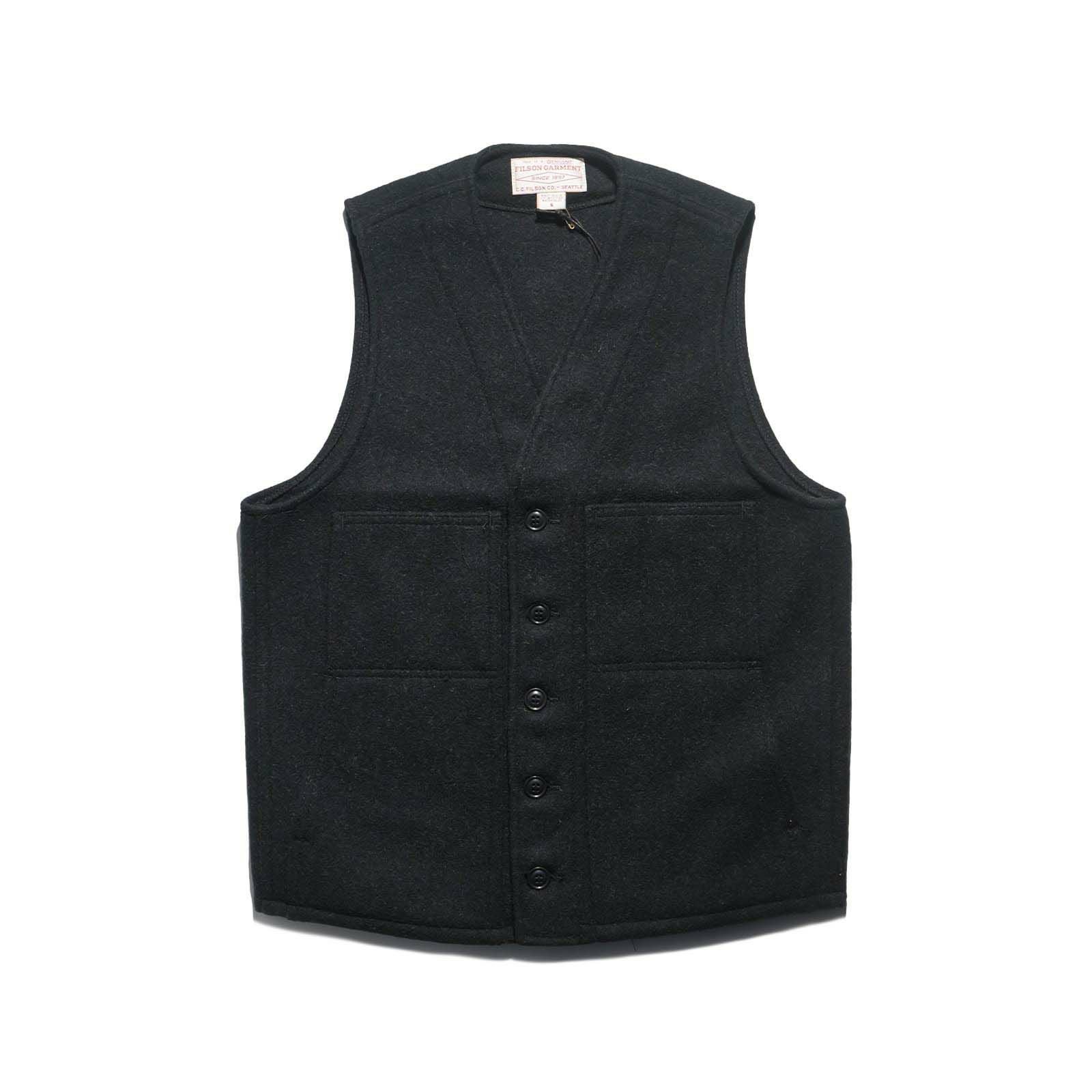 フィルソンFILSONマッキーノウールベストソリッドカラー
