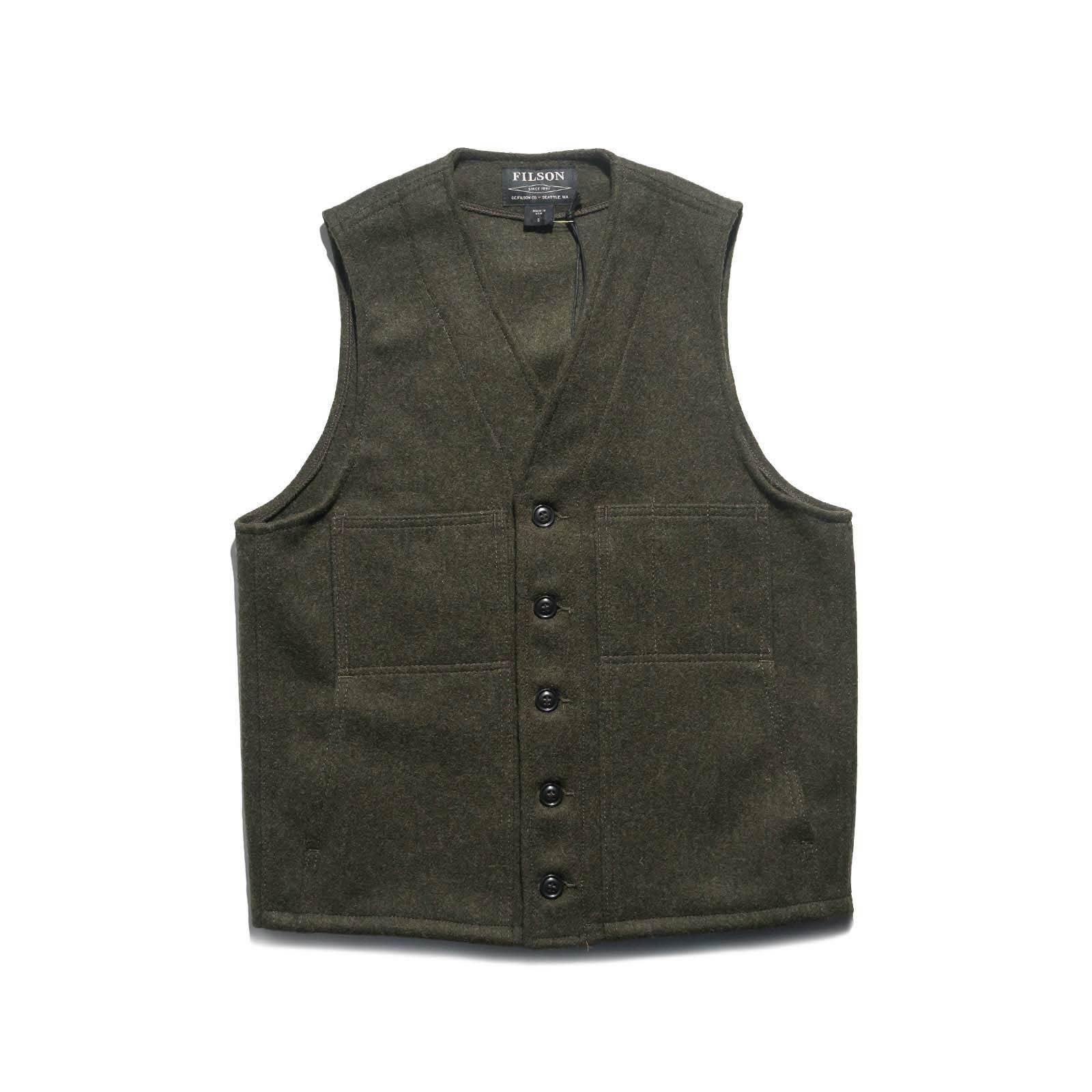 フィルソンFILSONマッキーノウールベストソリッドカラー