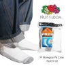 【返品不可】フルーツオブザルームFRUITOFTHELOOM6パッククッションクルーソックスホワイト(6PACKCUSHIONEDCREWSOCKS）