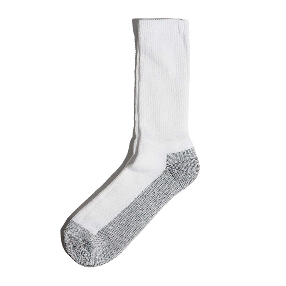 【返品不可】フルーツオブザルームFRUITOFTHELOOM6パッククッションクルーソックスホワイト(6PACKCUSHIONEDCREWSOCKS）