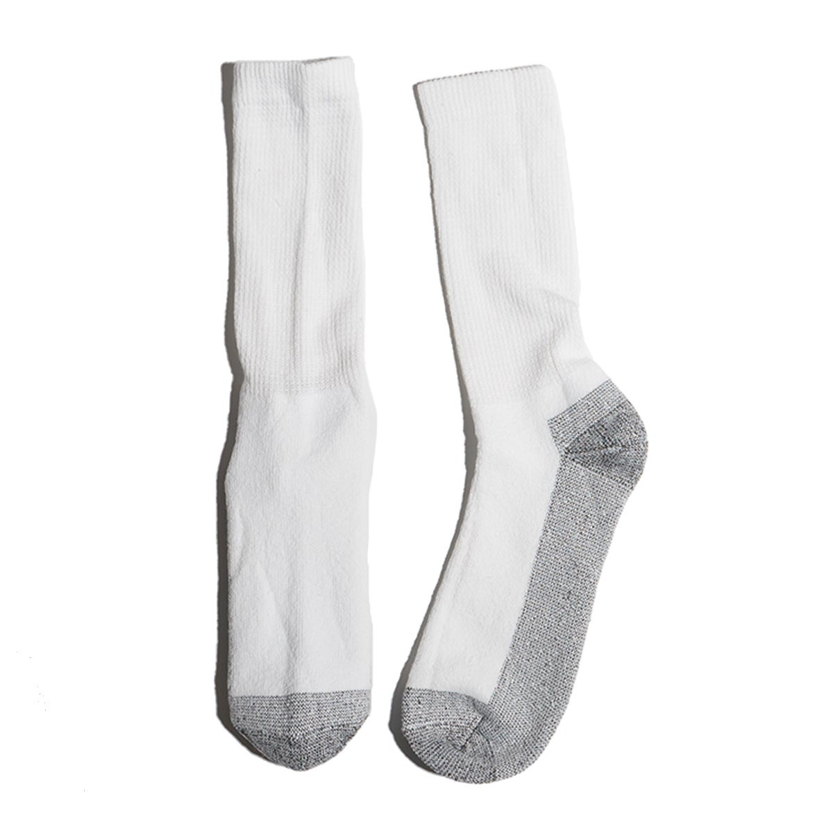 【返品不可】フルーツオブザルームFRUITOFTHELOOM6パッククッションクルーソックスホワイト(6PACKCUSHIONEDCREWSOCKS）
