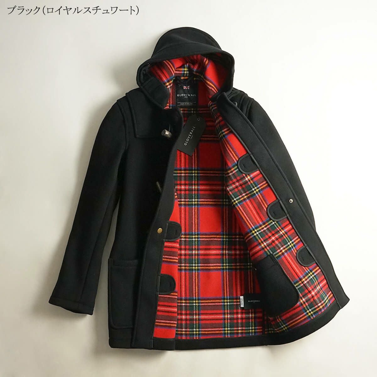 グローバーオールGLOVERALLMC3251ミッドレングスダッフルコート防寒英国製メンズハーフショート