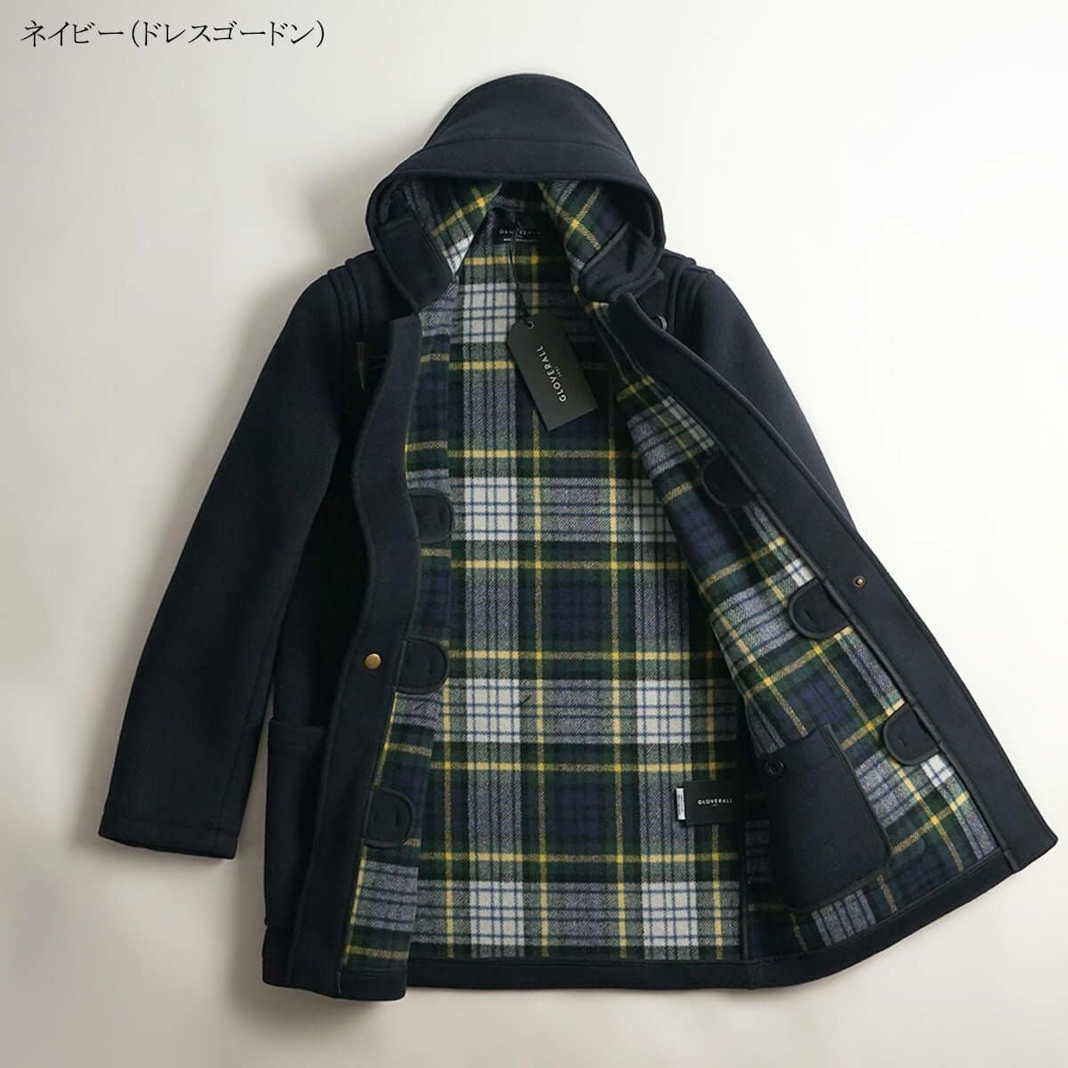グローバーオールGLOVERALLMC3251ミッドレングスダッフルコート防寒英国製メンズハーフショート
