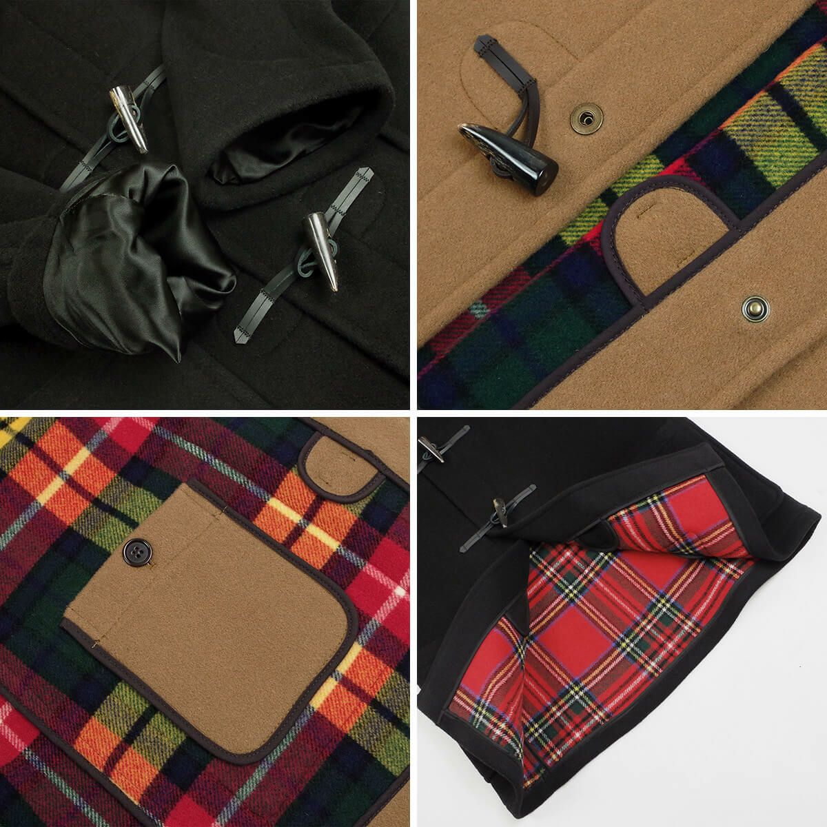 グローバーオールGLOVERALLMC3251ミッドレングスダッフルコート防寒英国製メンズハーフショート