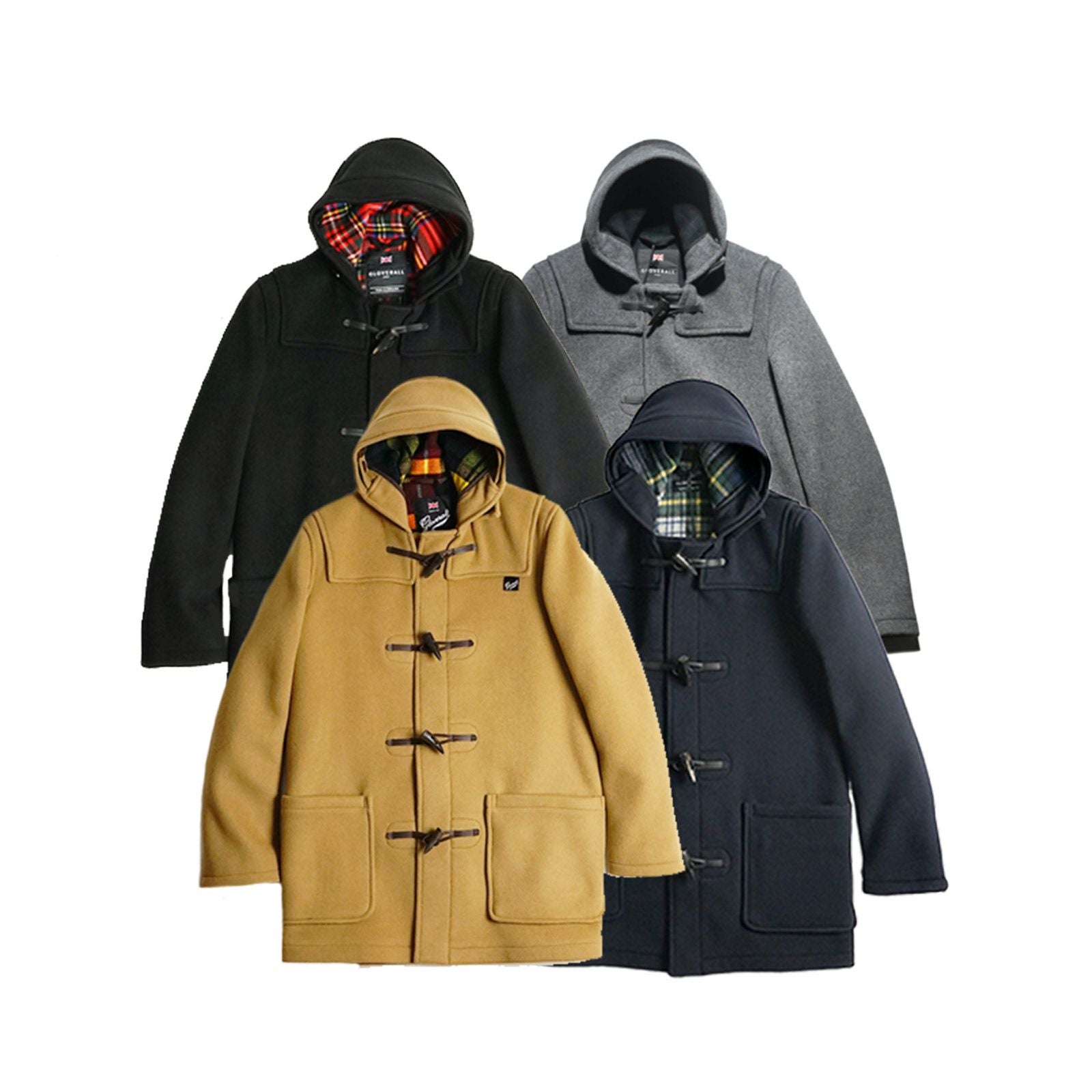 グローバーオールGLOVERALLMC3251ミッドレングスダッフルコート防寒英国製メンズハーフショート