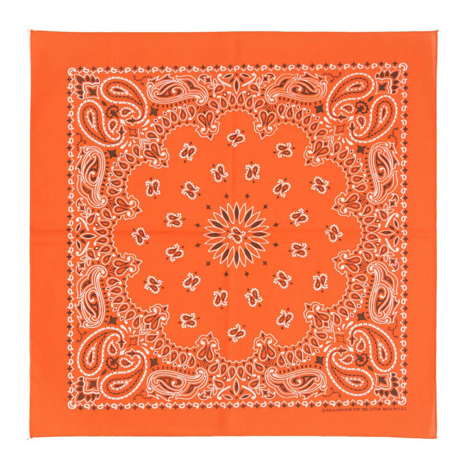 ハバハンクHAV-A-HANKバンダナアメリカ製トラディショナルペイズリーメンズレディースユニセックス男女兼用MADEINUSA綿100％コットン｜ハブアハンクハンカチ代わりにも赤白黒