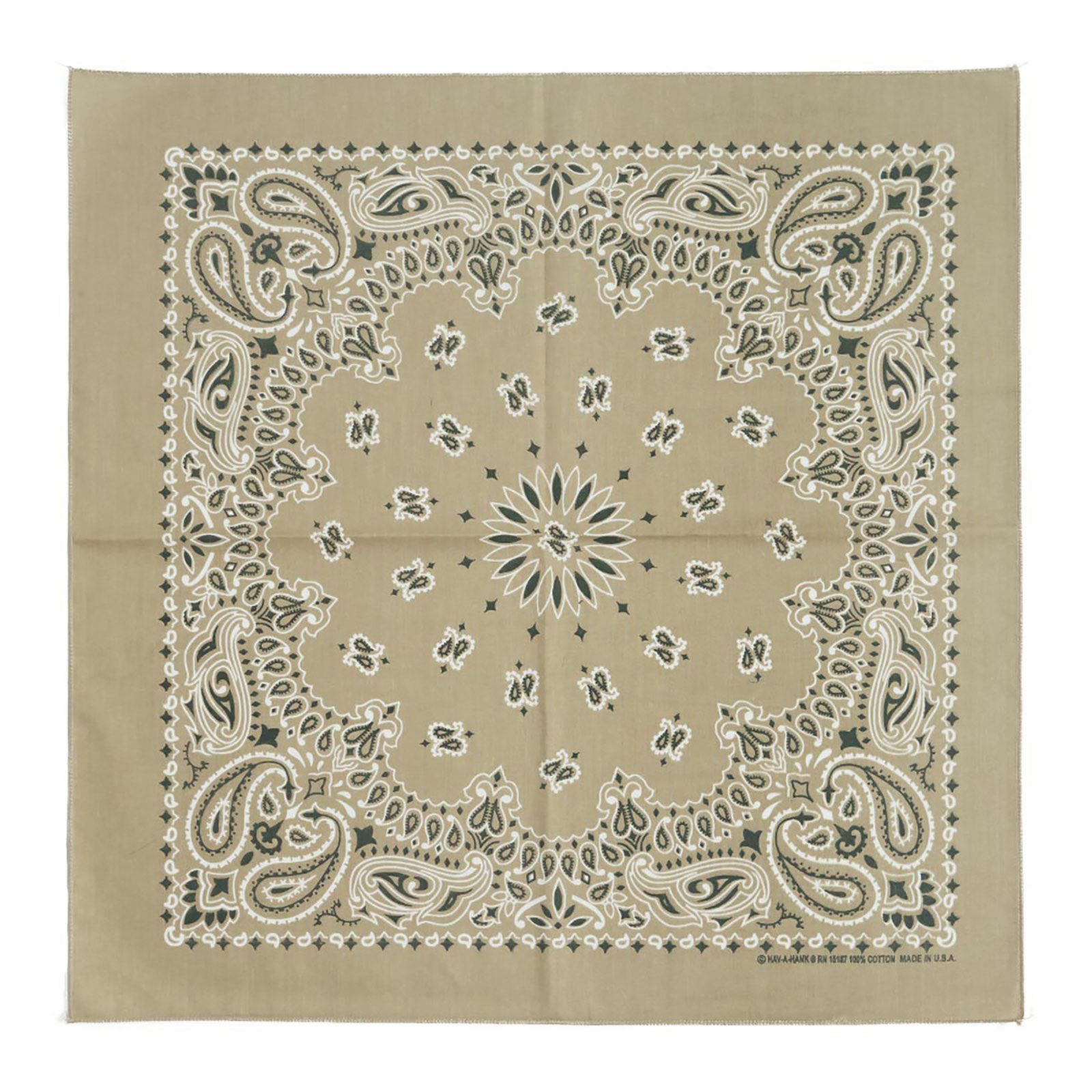 ハブアハンクHAV-A-HANKバンダナハバハンクアメリカ製トラディショナルペイズリーメンズレディースユニセックス男女兼用MADEINUSA綿100％コットン｜ハンカチ代わりにも赤白黒
