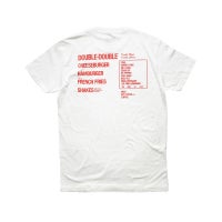 インアンドアウトバーガー半袖Tシャツメニューホワイト