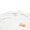 インアンドアウトバーガー半袖Tシャツメニューホワイト