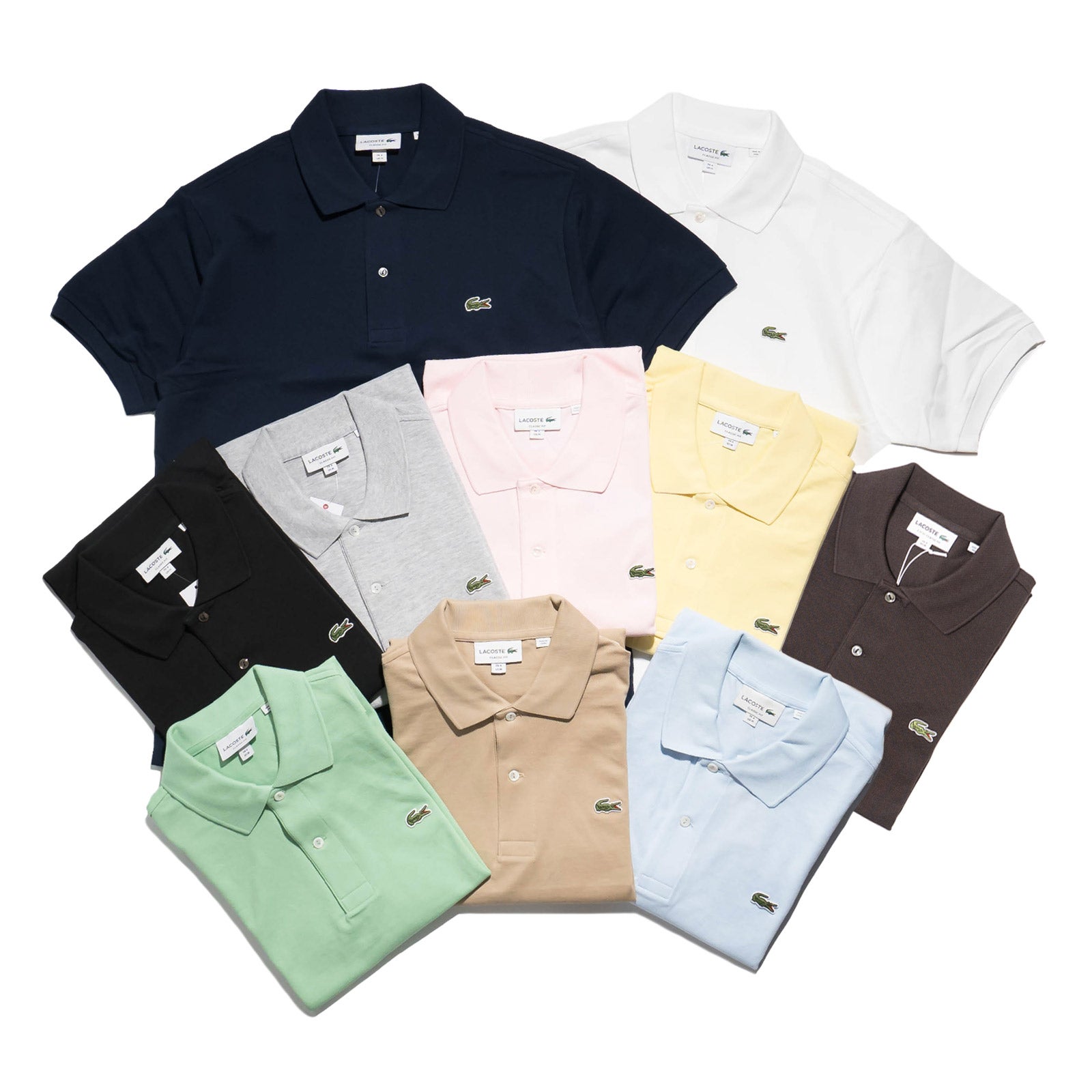 ラコステLACOSTEL1212/L1264半袖ポロシャツメンズ鹿の子世界流通モデルClassicPiquePolo