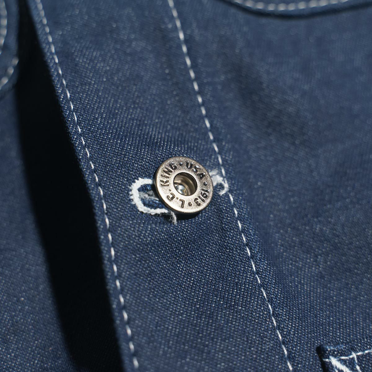 L.C.キングLOT45LCカバーオールリジッドデニムMADEINUSA