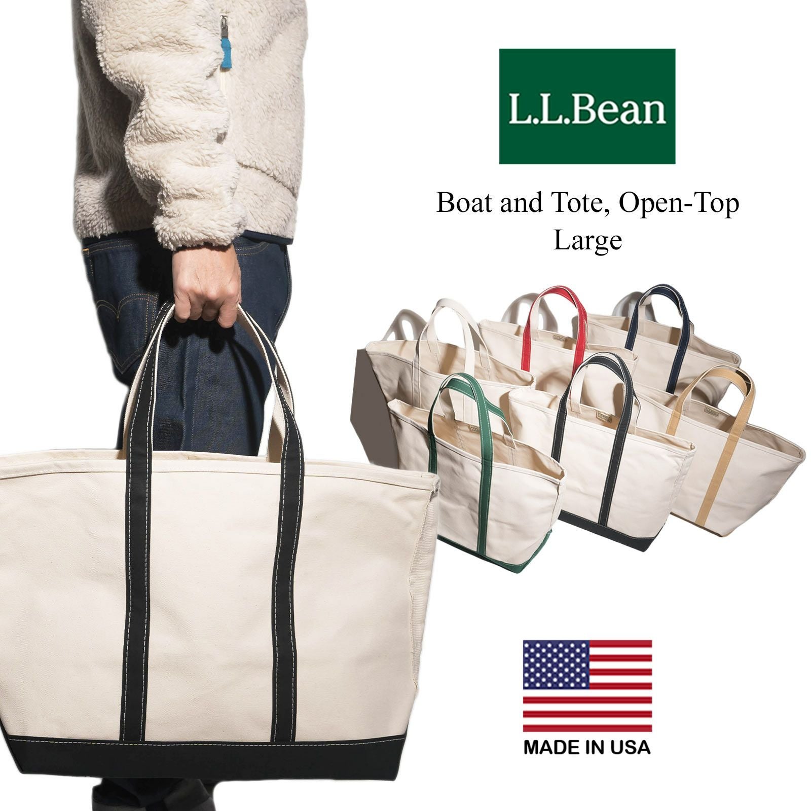 LLビーンL.L.BeanボートアンドトートバッグラージMADEINUSA