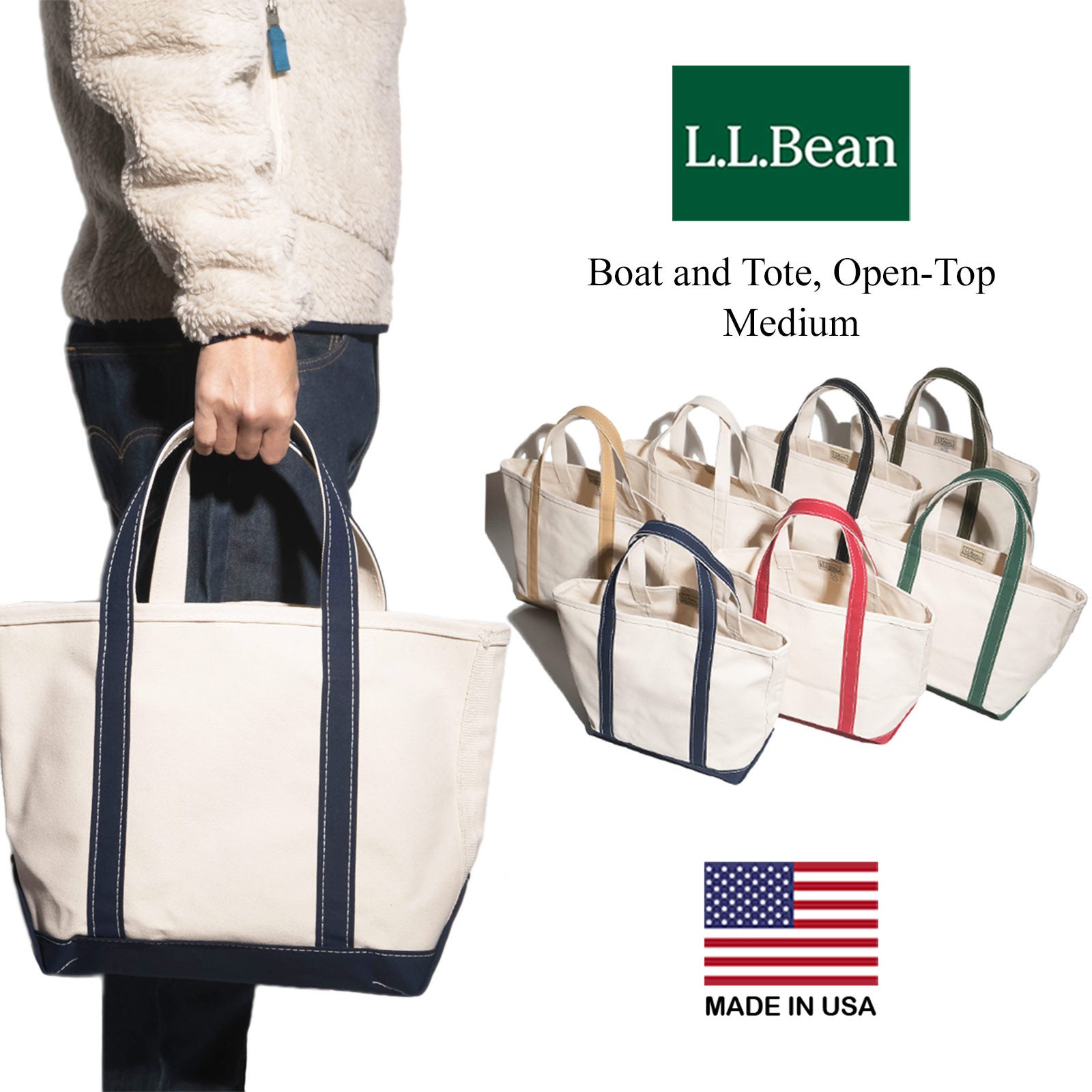 LLビーンL.L.BeanボートアンドトートバッグミディアムMADEINUSA