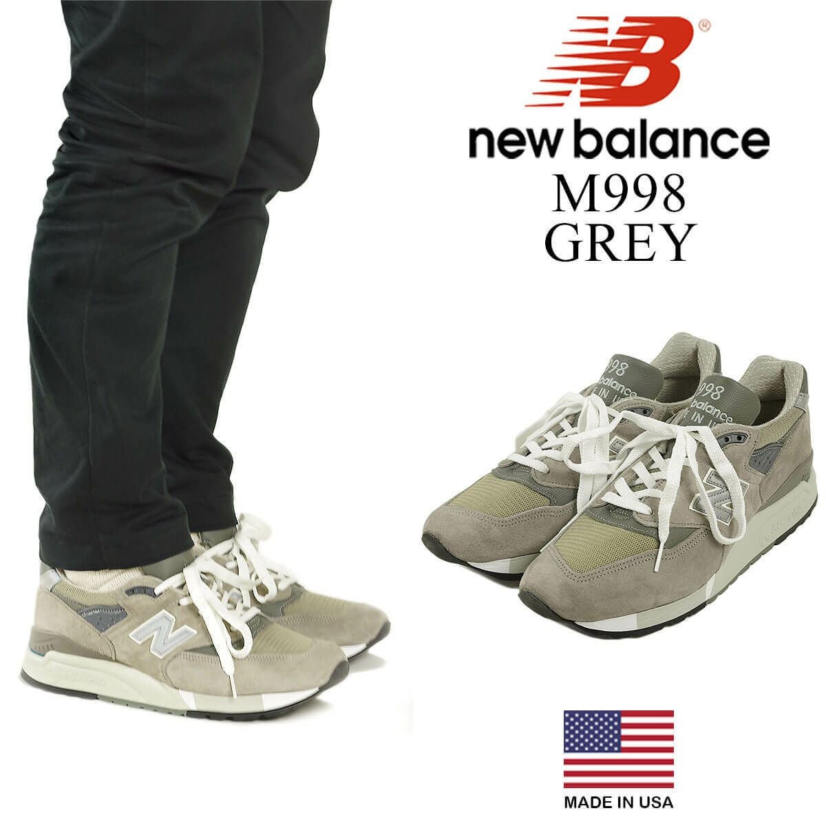 New Balance ニューバランス メンズ M998 グレー 26cm New Balance（ニューバランス） メンズ スニーカー グレー MADE IN USA