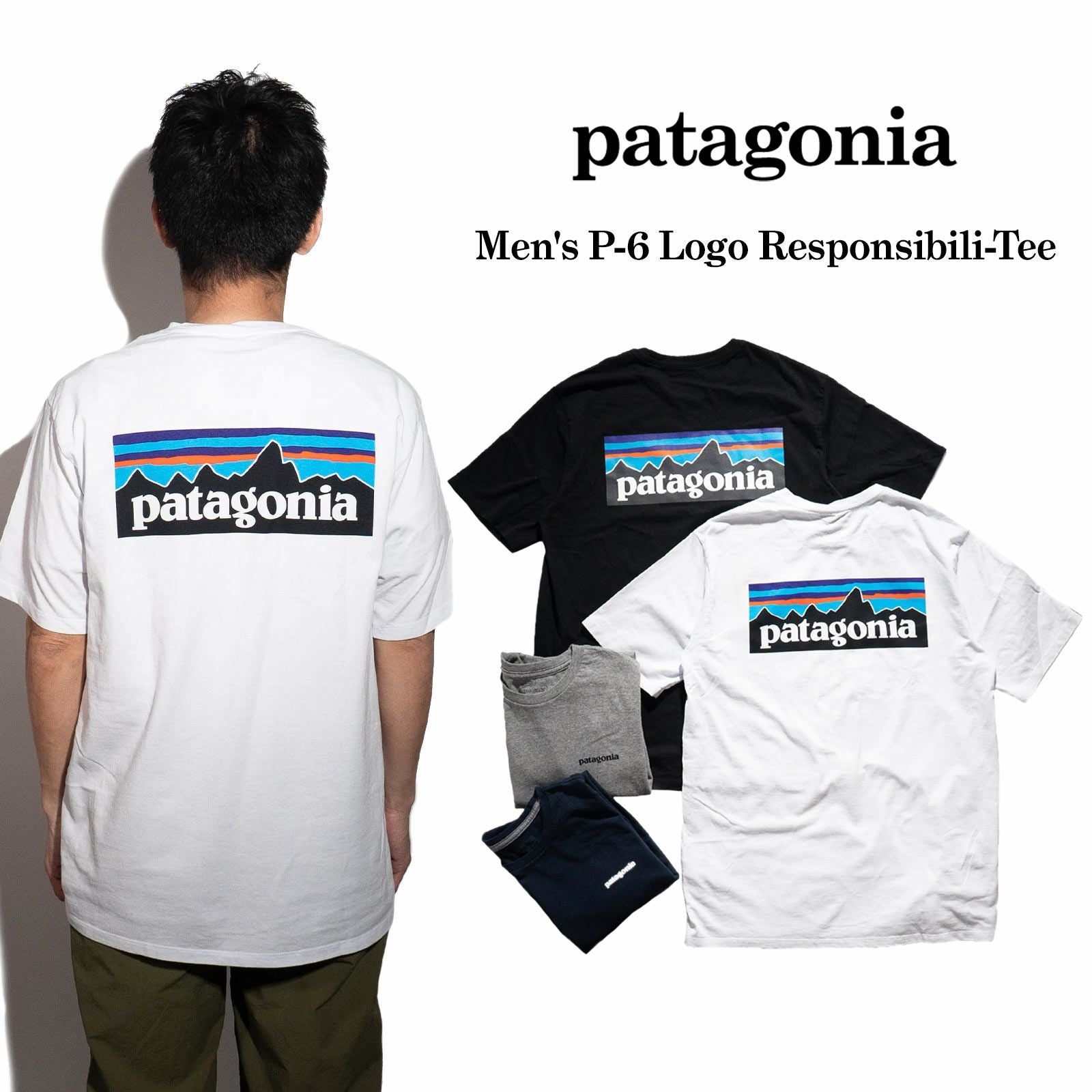 パタゴニアpatagonia半袖TシャツP-6ロゴレスポンシビリティー