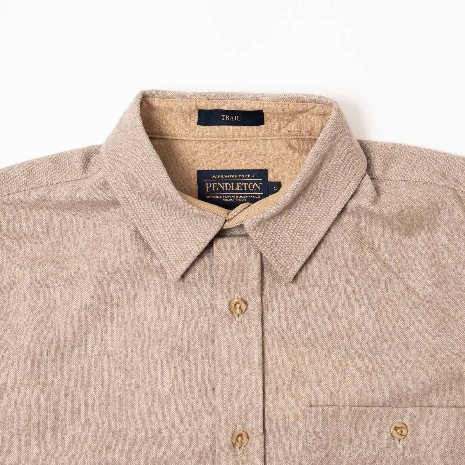 ペンドルトンPENDLETON長袖ウールシャツクラッシックトレイルシャツ(CLASSICTRAILSHIRTBLACKSOLIDエルボーパッチ）