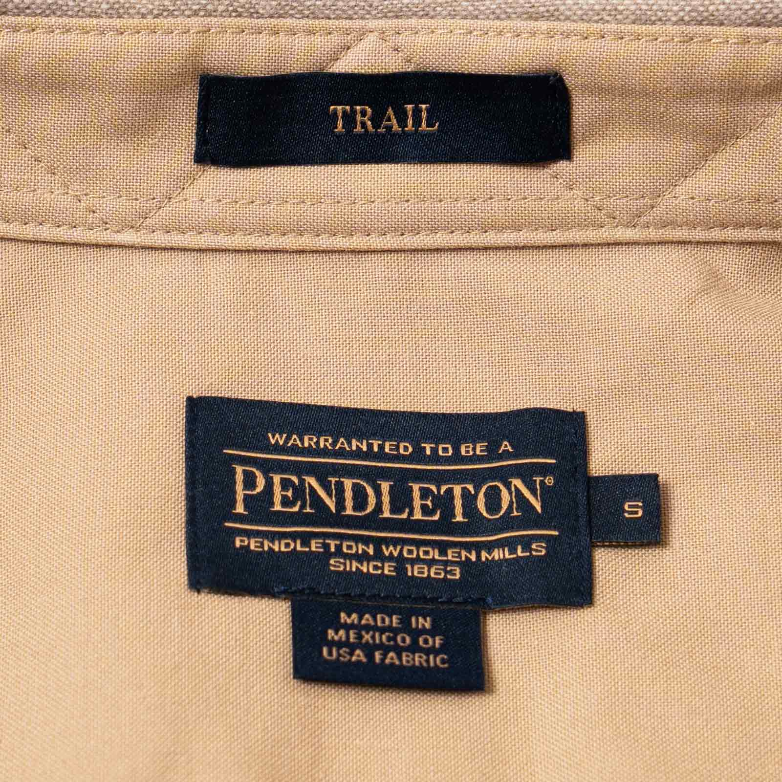ペンドルトンPENDLETON長袖ウールシャツクラッシックトレイルシャツ(CLASSICTRAILSHIRTBLACKSOLIDエルボーパッチ）