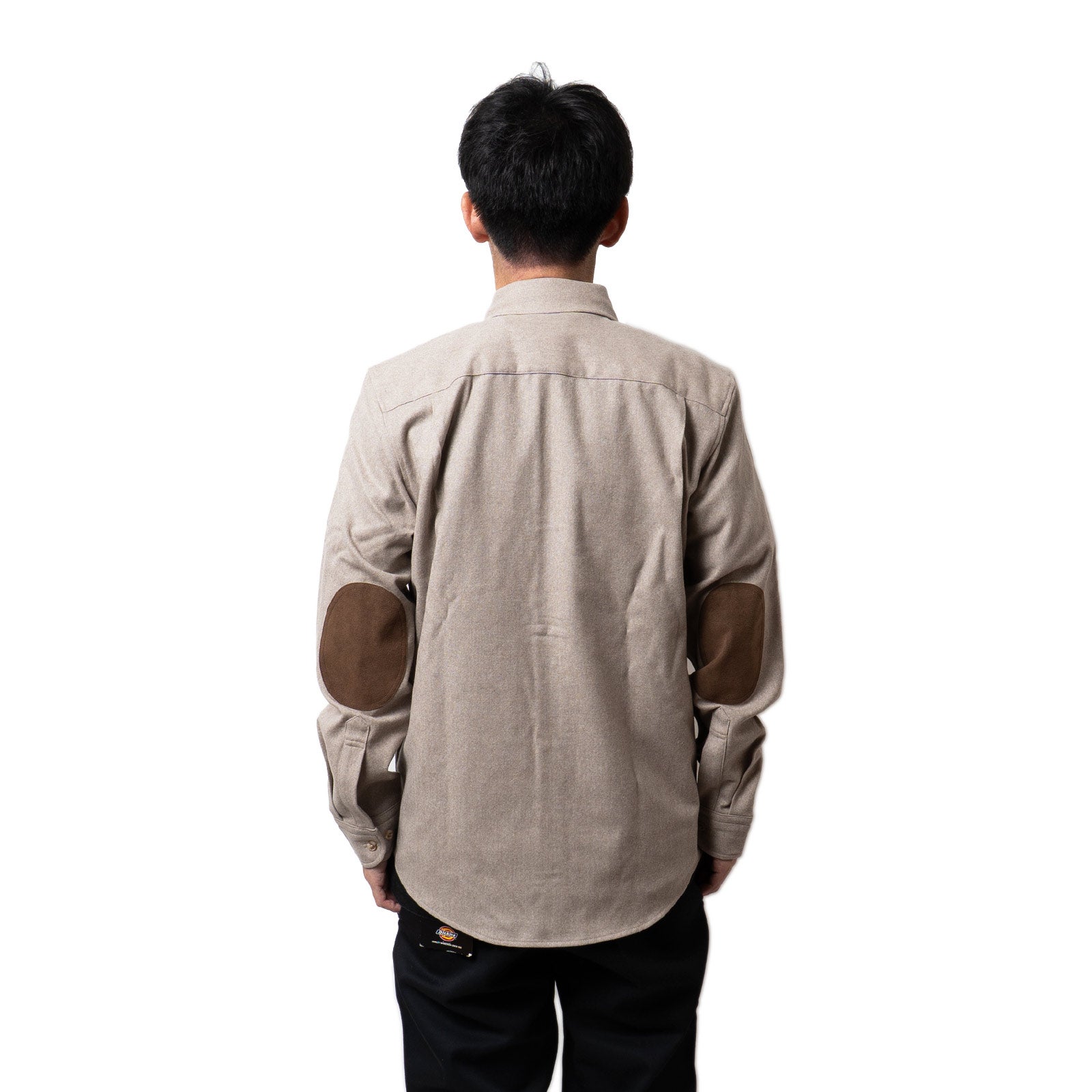 ペンドルトンPENDLETON長袖ウールシャツクラッシックトレイルシャツ(CLASSICTRAILSHIRTBLACKSOLIDエルボーパッチ）