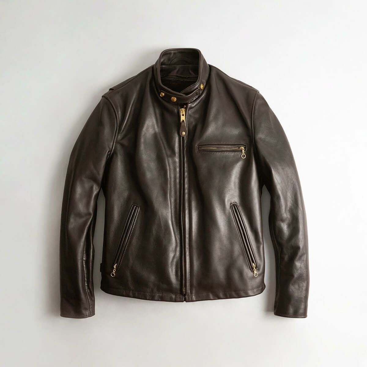 C*k様 【新型】schott ライダースジャケット　141 本革　ブラウン　3 ショット SCHOTT 141 シングルライダース ブラウン BIG SIZE | Jalana