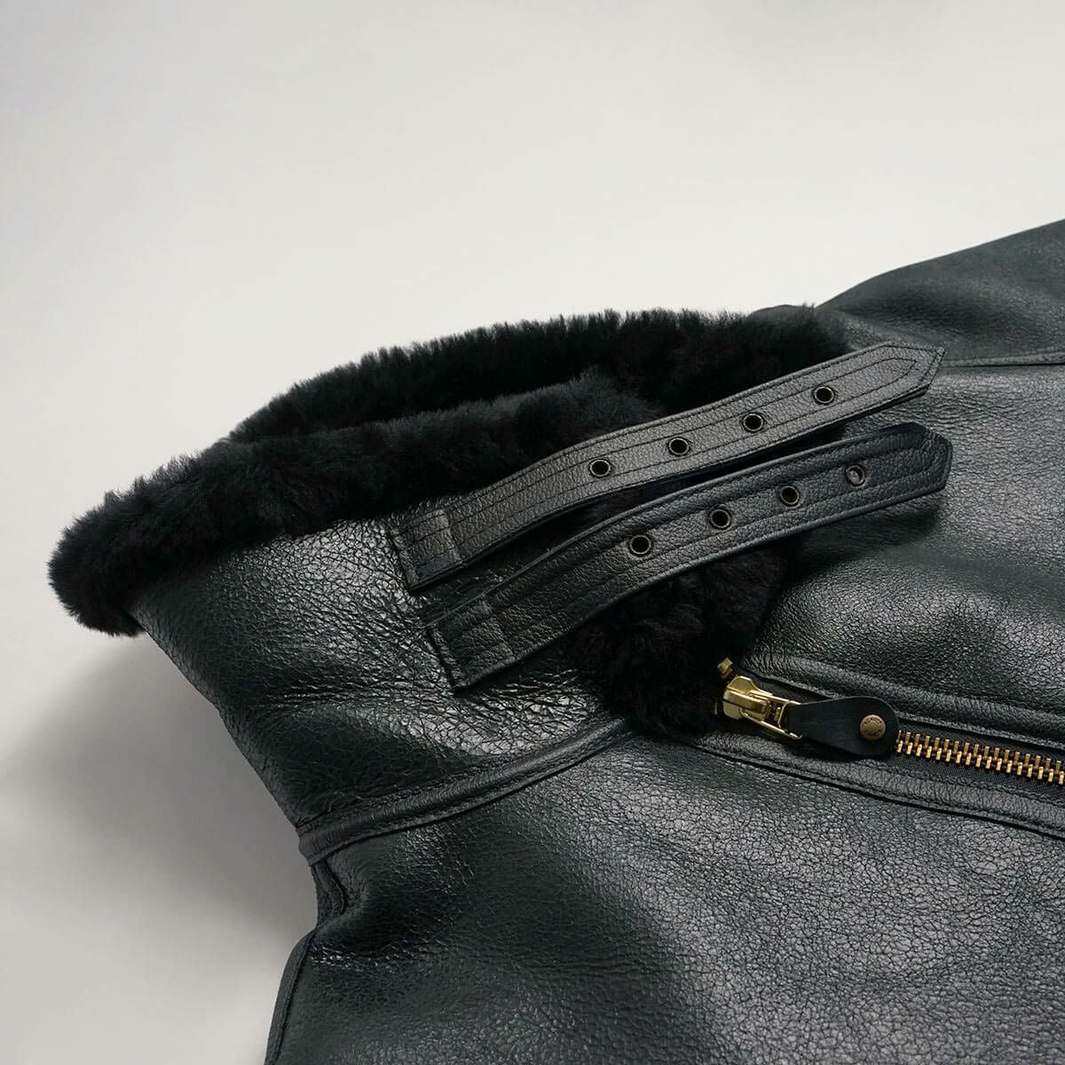 ショットSCHOTT257SB-3シープスキンボマージャケット(アメリカ製米国製防寒B3ムートンボンバージャケット）