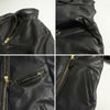 バンソンVANSONENFシングルライダースブラック(アメリカ製米国製エンフィールド襟付レザージャケット革ジャン）